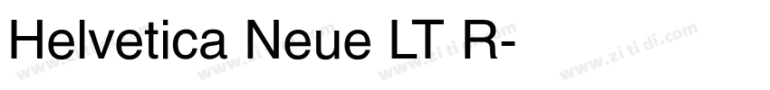 Helvetica Neue LT R字体转换